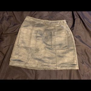 Old Navy Suede Mini Pencil Skirt